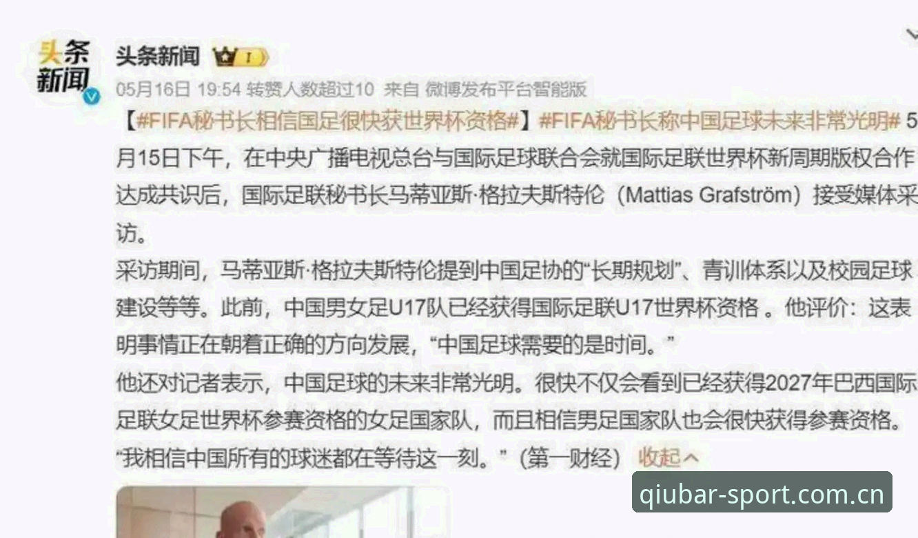 2030世界杯扩军至66队的实用知识：对中国足球的深远影响